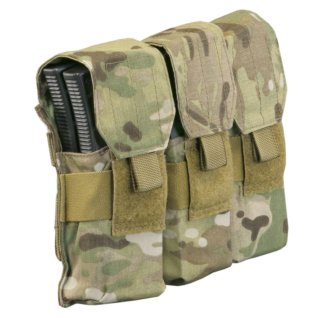 TAG Multi-Caliber MOLLE Pistol Pouch Double Mag Carrier Military
