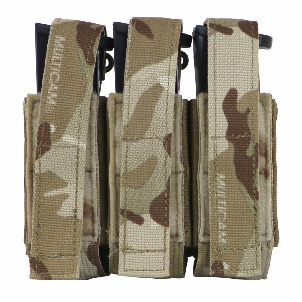 Triple Multi-Caliber Pistol Mag Pouch