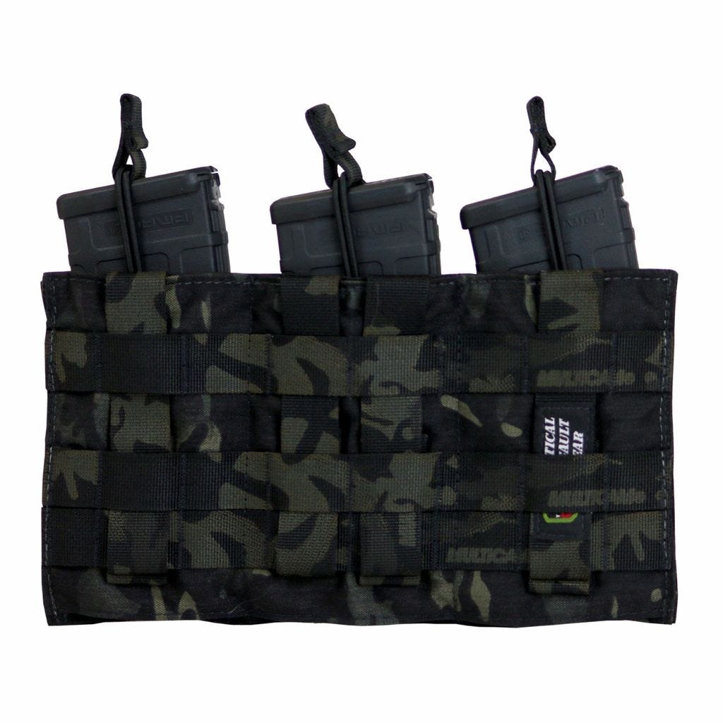 Tag Molle Triple Shingle and Pistol Magazine Pouch for Military