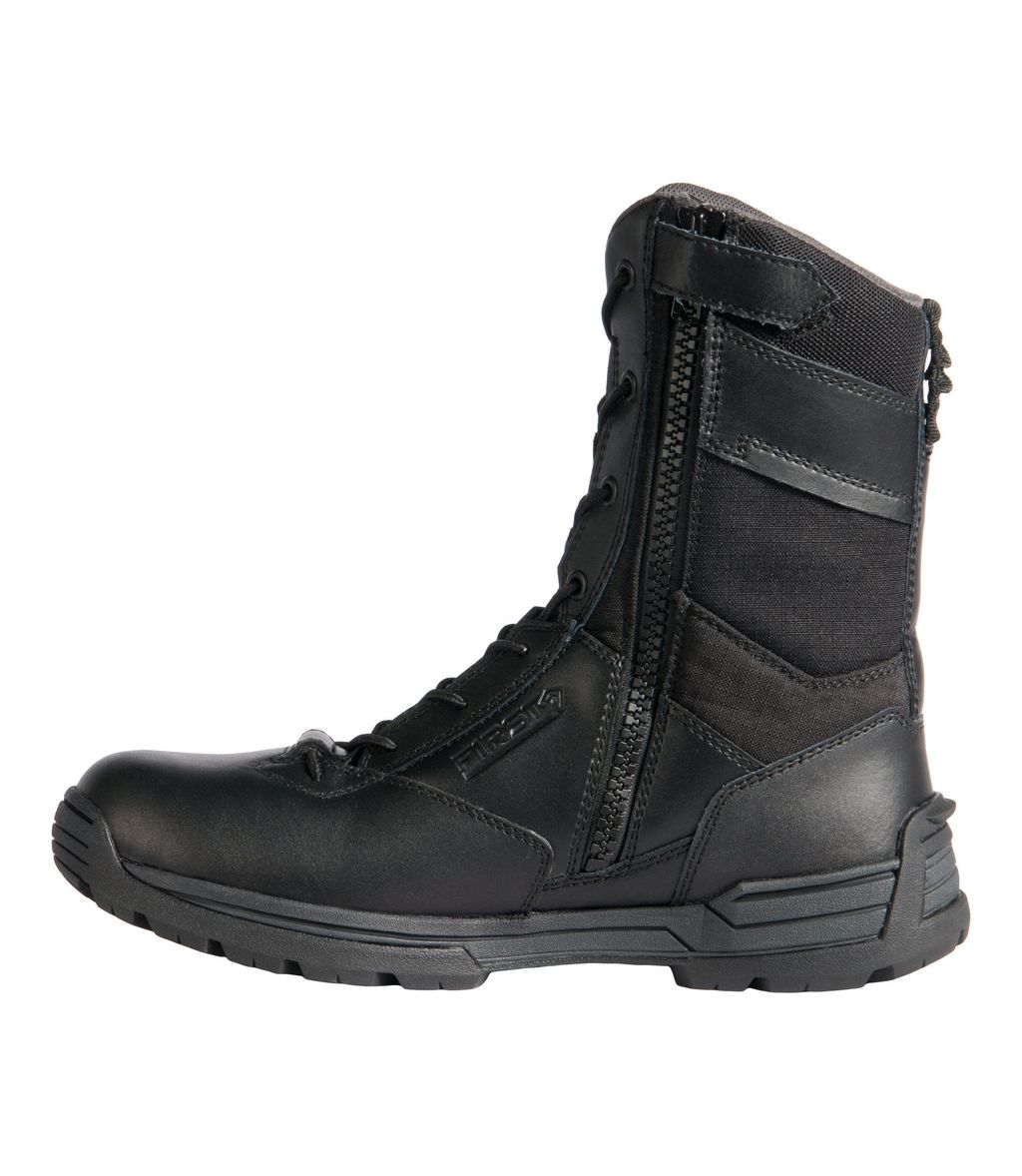 Men's tactical top side zip boots