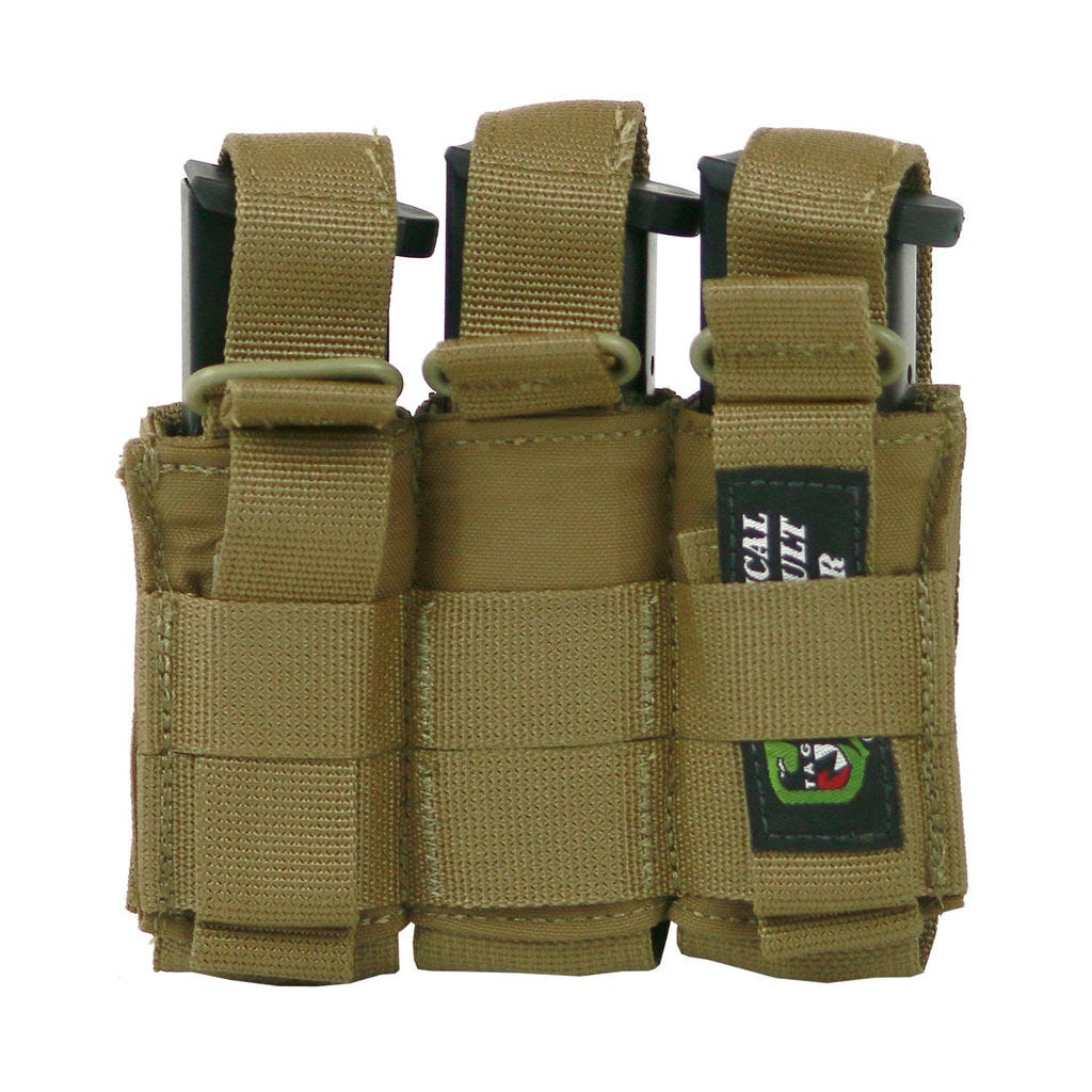 Triple Multi-Caliber Pistol Mag Pouch
