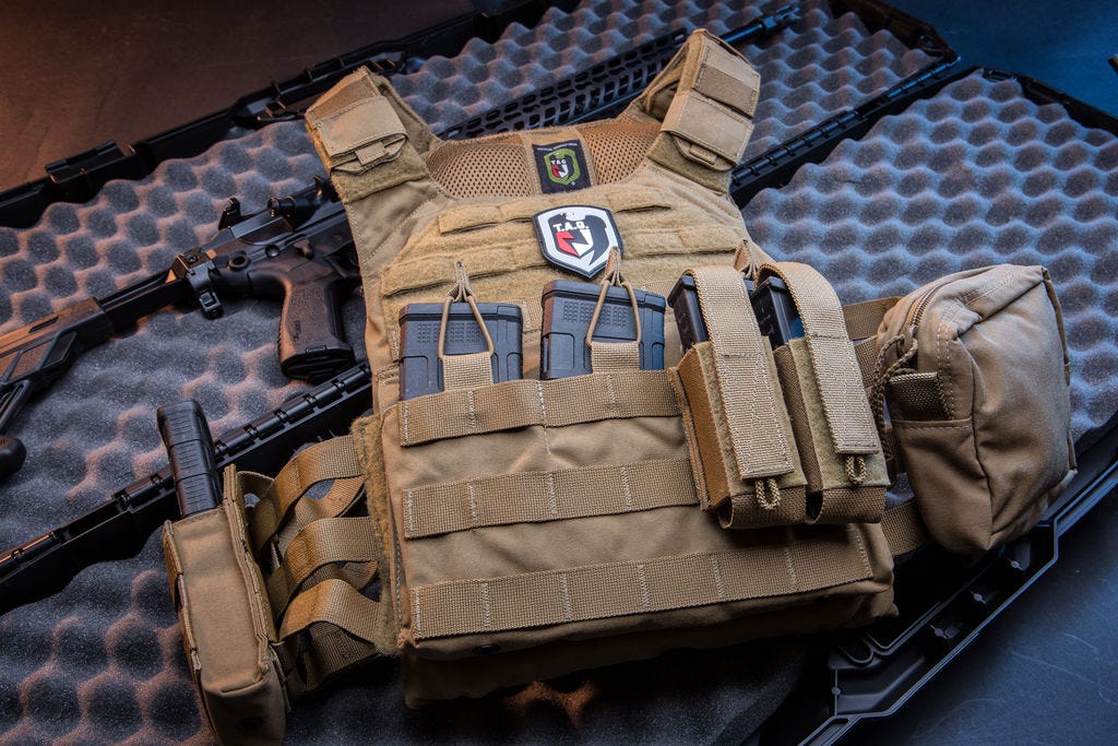 TAG Multi-Caliber MOLLE Pistol Pouch Double Mag Carrier Military