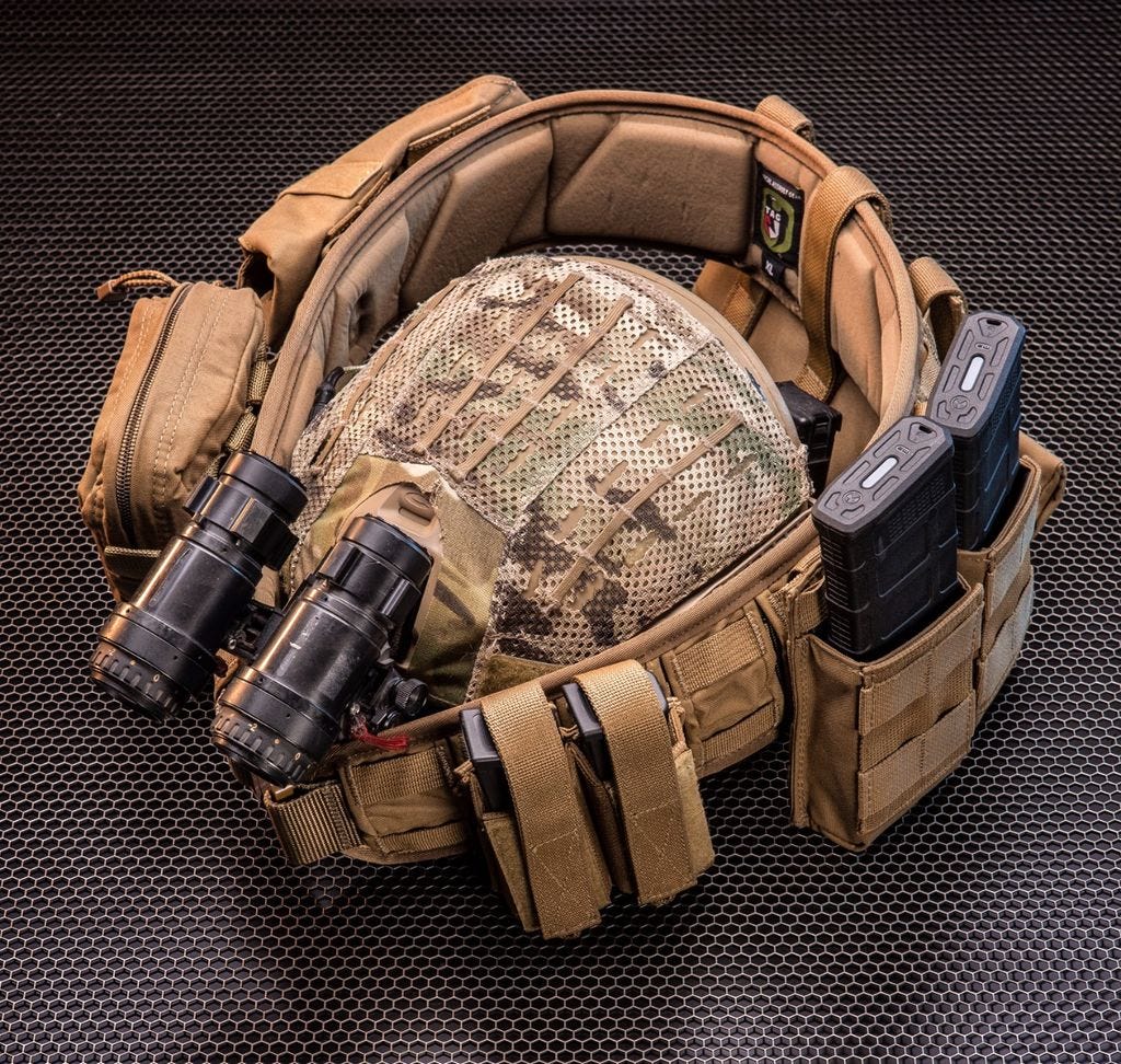 TAG Multi-Caliber MOLLE Pistol Pouch Double Mag Carrier Military